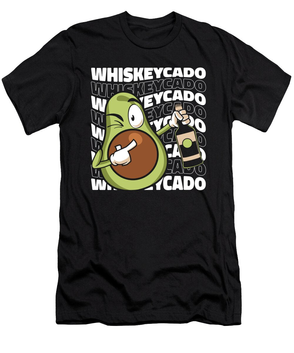 Irish Whiskey Avocado Singlemalt Single Scotch Whiskey Crazy Squirrel T-Shirt