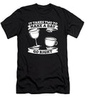 It Takes Two to Make a Day Go Right Barista Coffee Wine Crazy Squirrel T-Shirt