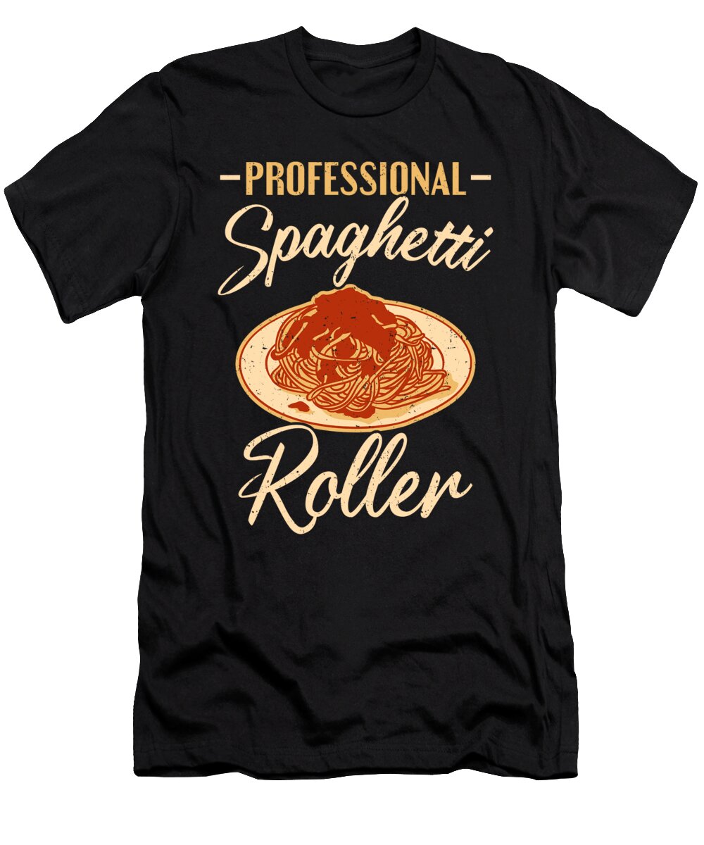 Italian Food Profeesional Spaghetti Roller Pasta Colorfulsnow T-Shirt