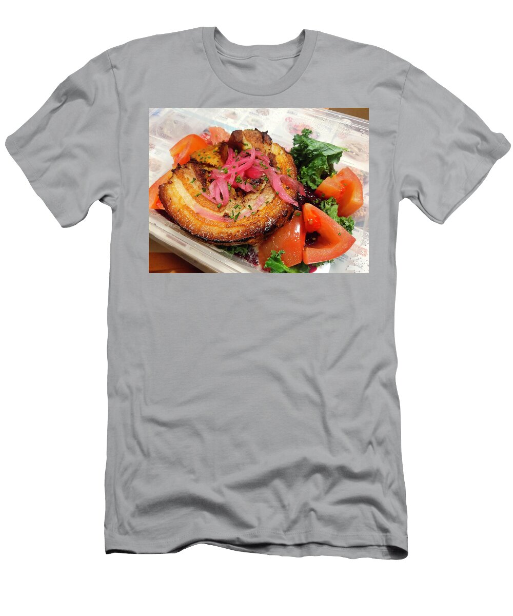 Italian Herb Roasted Pork Belly Served with Beetroot Salad Ha Li T-Shirt