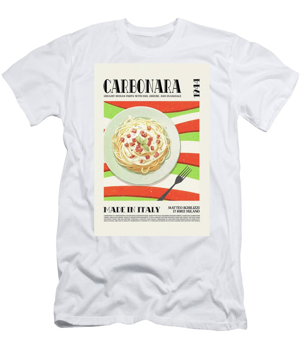 Italy Carbonara Food Yap Surfolio T-Shirt