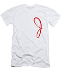 J in Red Simple Script Custom Home Fashions T-Shirt