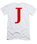 J in Red Typewriter Style Custom Home Fashions T-Shirt