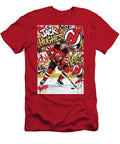 Jack Hughes Graffiti Poster Hockey Player NHL Sampadart Gallery T-Shirt