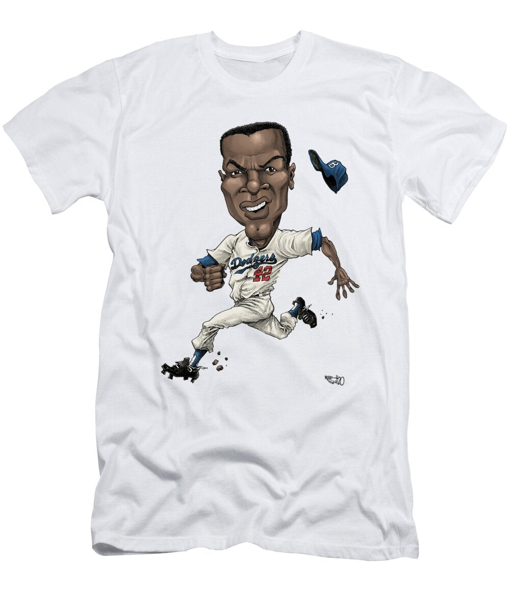 Jackie Robinson in Color Mike Scott T-Shirt