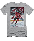 Jagr Nj Devils Hockey Star in Action Graffiti Poster Hockey Player NHL Sampadart Gallery T-Shirt
