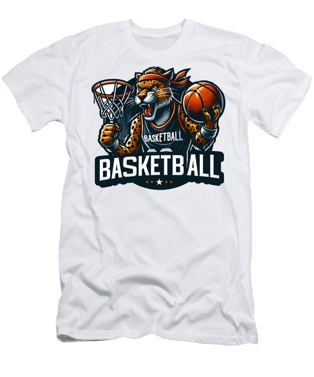 Jaguar Basketball Player Badge Quang Vu T-Shirt