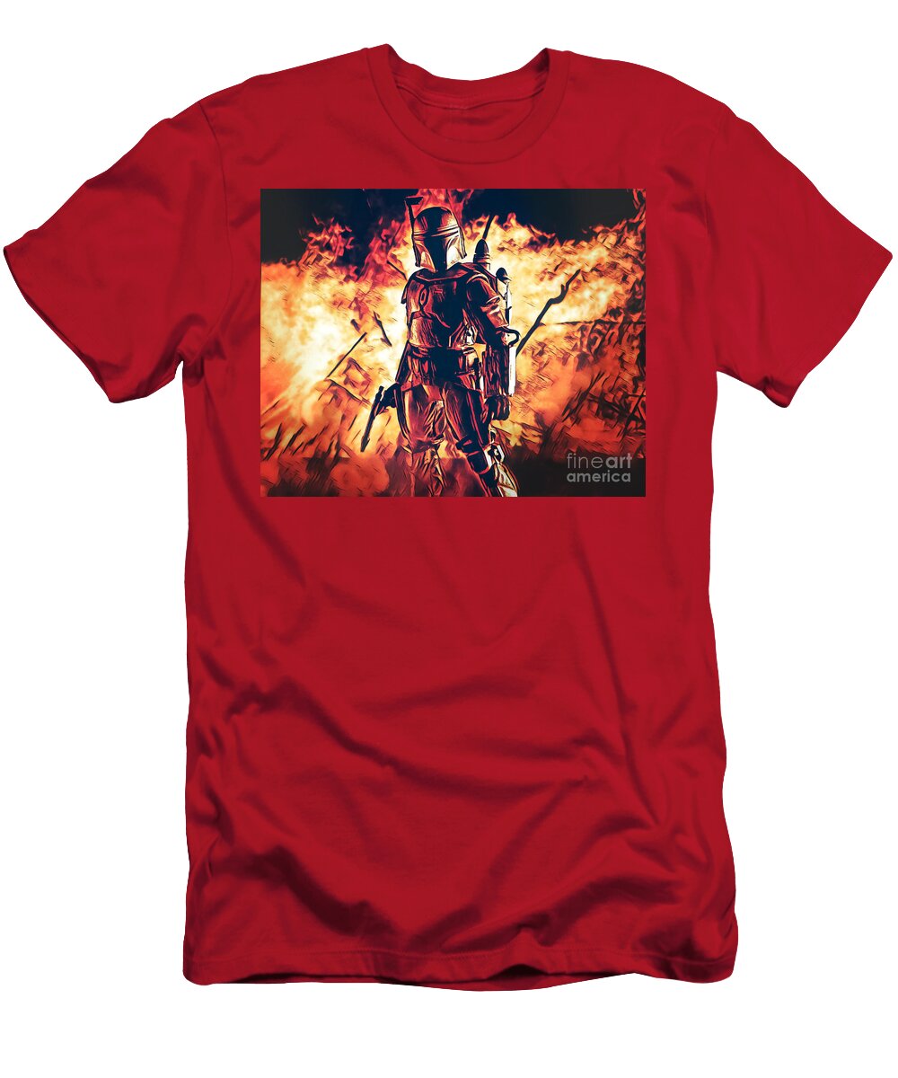 Jango Fett Pixel Chimp T-Shirt