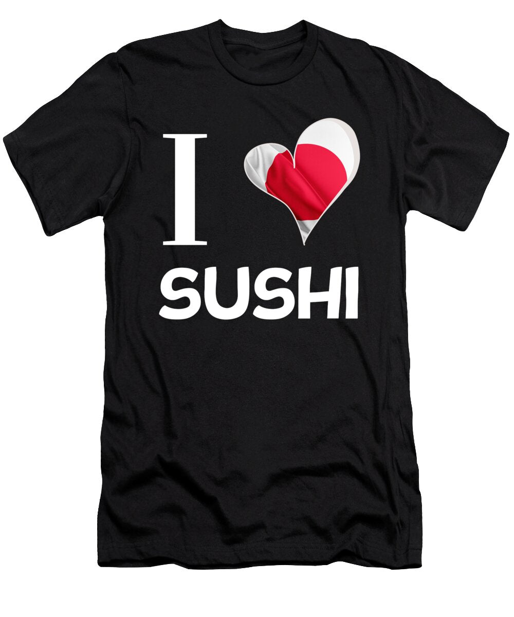 Japan Food Love Flag Rice Seaweed Japan Tenshirt T-Shirt