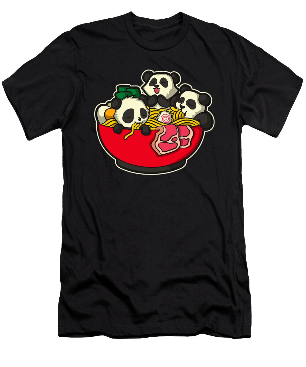Japanese Anime Kawaii Ramen Noodles Panda Dhbubble T-Shirt