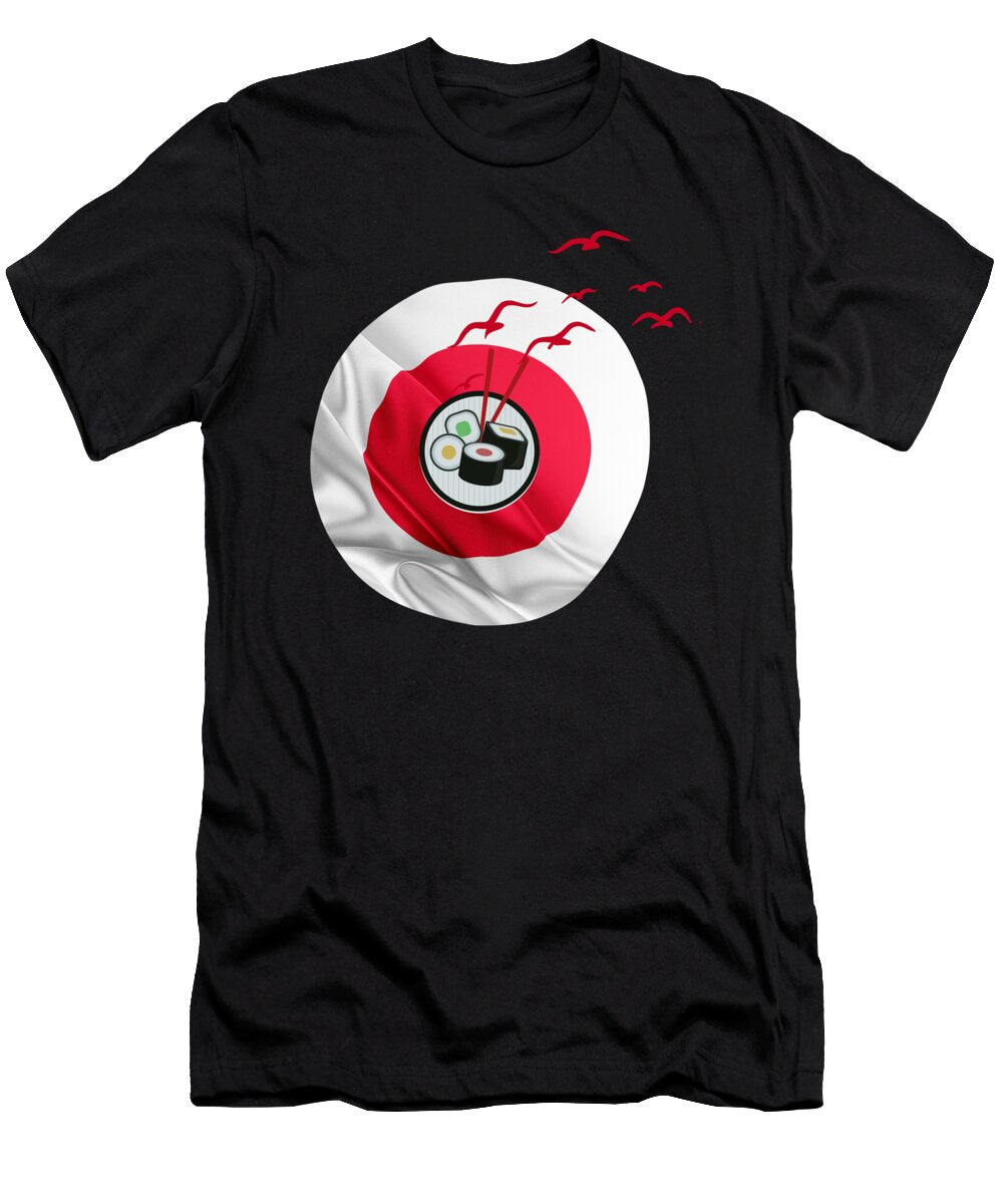 Japanese Flag Food I Rice Seaweed Japan Tenshirt T-Shirt