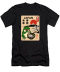 Japanese Frog Eating Ramen in Mount Fuji Murellos Design T-Shirt