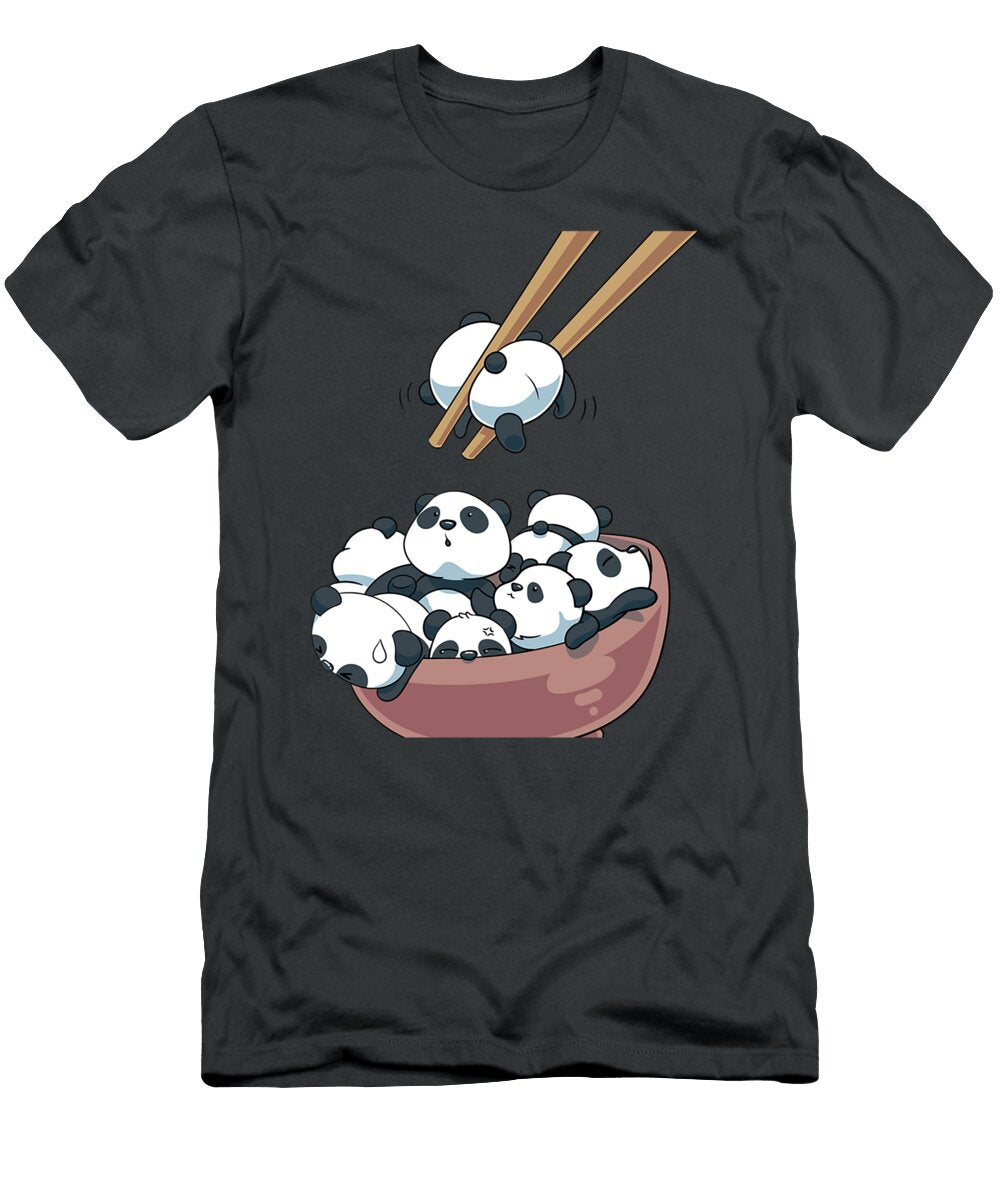 Japanese Panda Bears Ramen Noodle Bowl Noav Annel T-Shirt