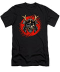 Japanese Samurai Demon in Armor with Skull Licensed Art T-Shirt