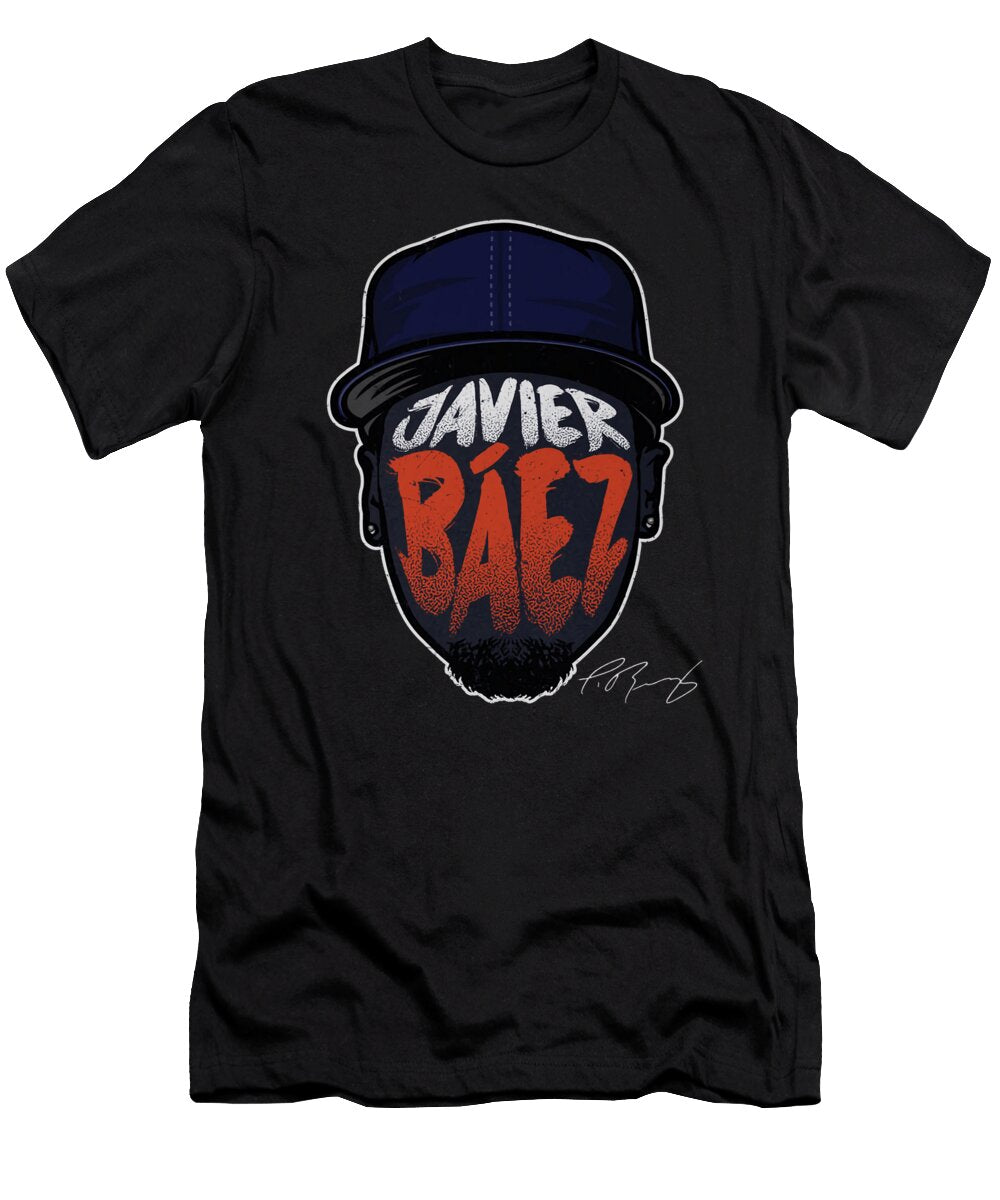Javier Baez Detroit Player Silhouette Ihsan Sirin T-Shirt