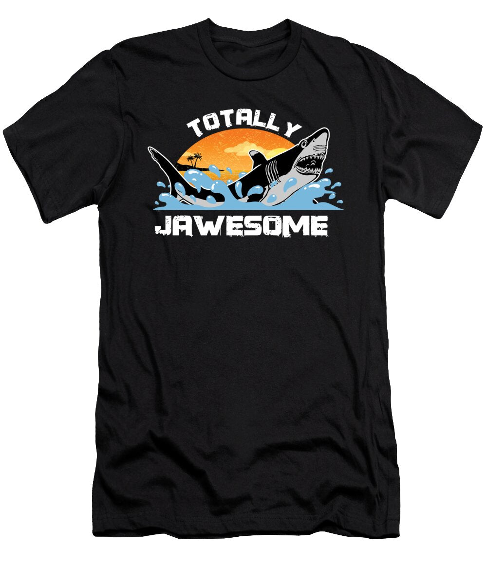 Jawesome Sharks Aquamarine Marine Life Water Sea Ocean Shark Family Sea Creatures Gift Thomas Larch T-Shirt