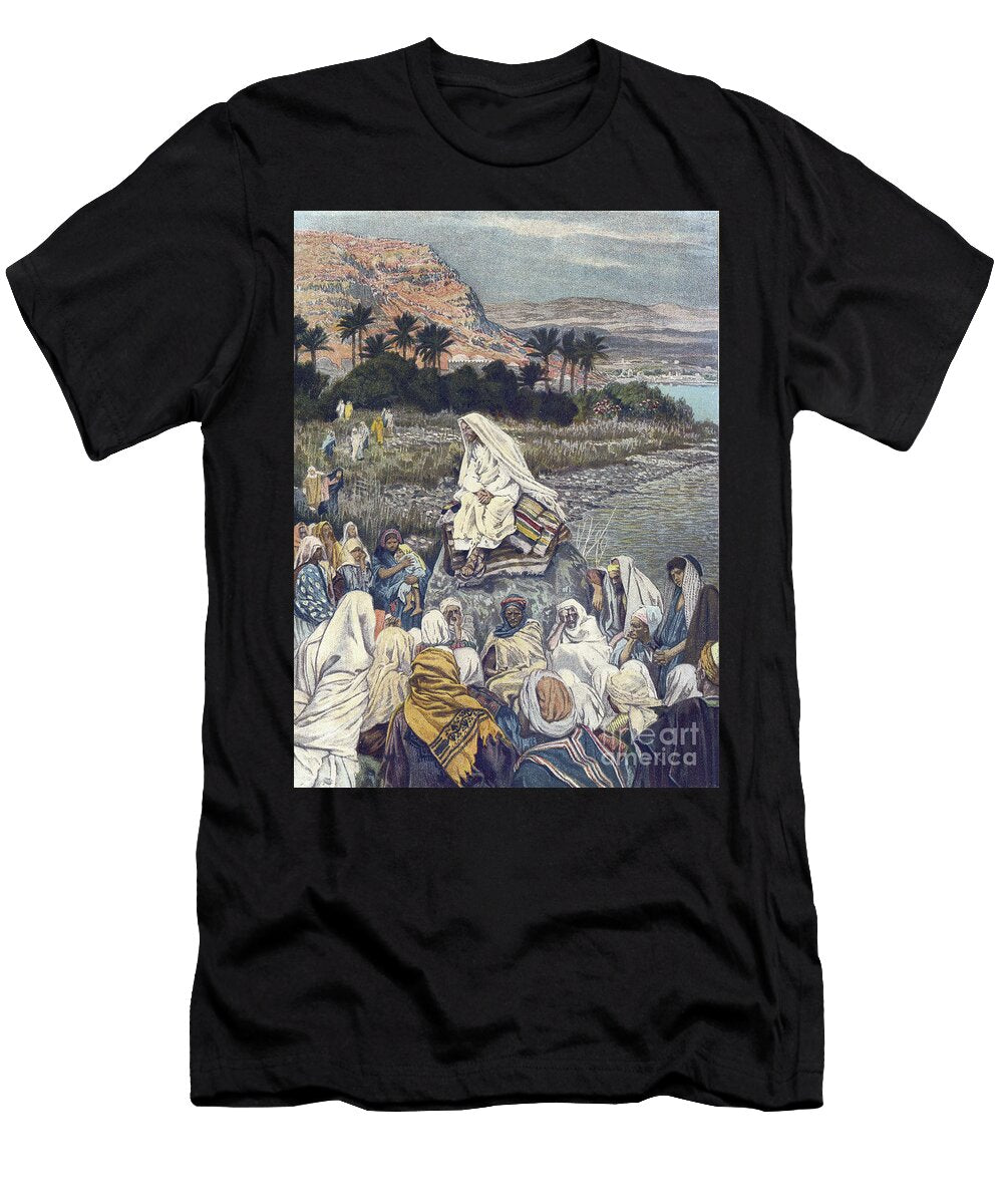 Jesus Teaches on the Shore 1899 James Jacques Joseph Tissot T-Shirt