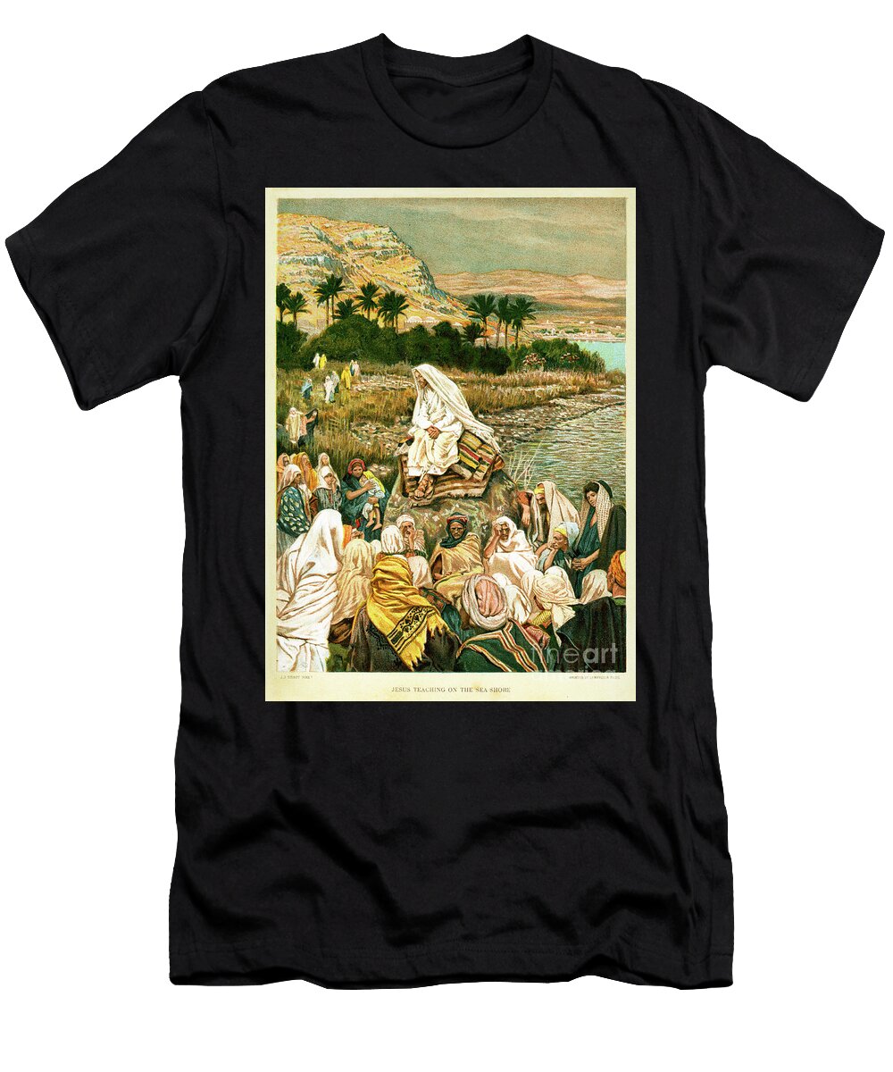 Jesus Teaching on the Sear Shore St Mark James Jacques Joseph Tissot T-Shirt
