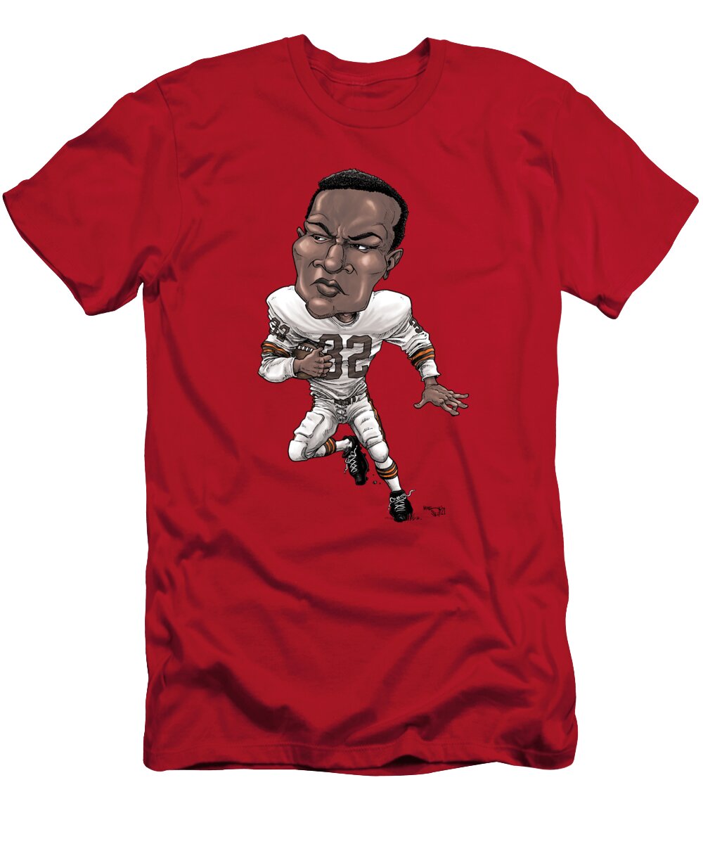 Jim Brown White Uni Mike Scott T-Shirt