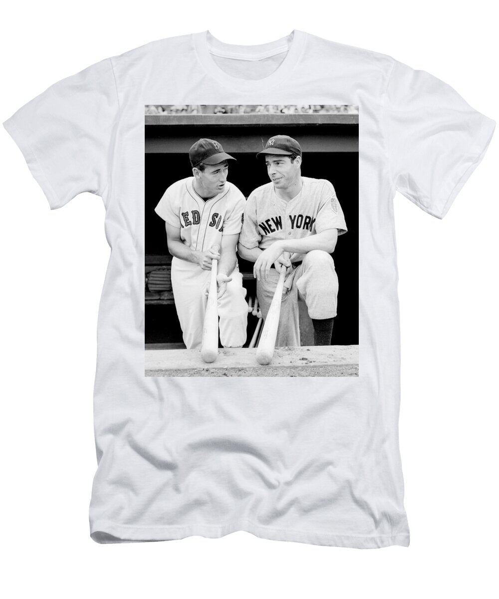 Joe Dimaggio and Ted Williams Baseball Legends T-Shirt