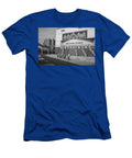 Joe Louis Arena Black and White with Bikers John Mcgraw T-Shirt