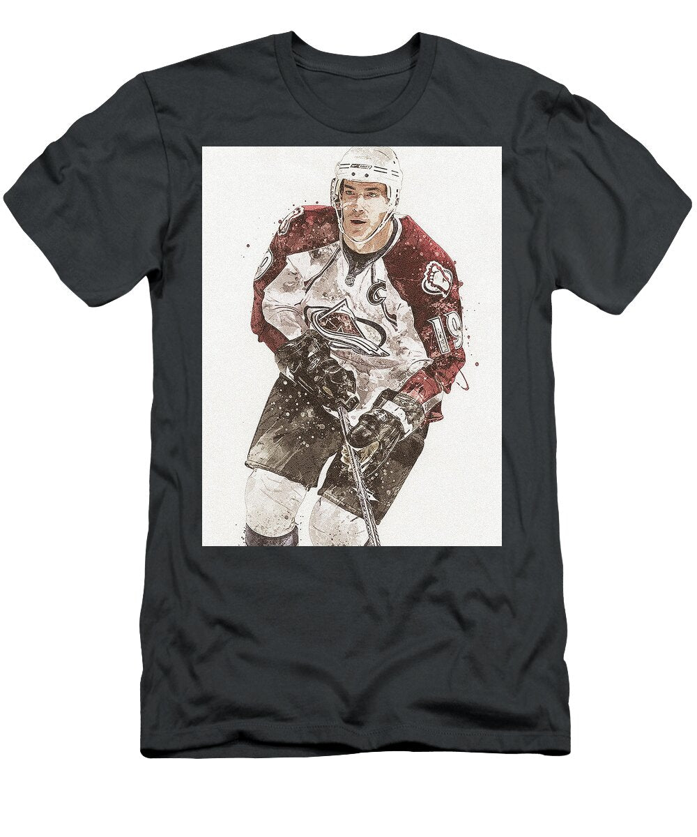 Joe Sakic Colorado Avalanche Poster Willy Art T-Shirt