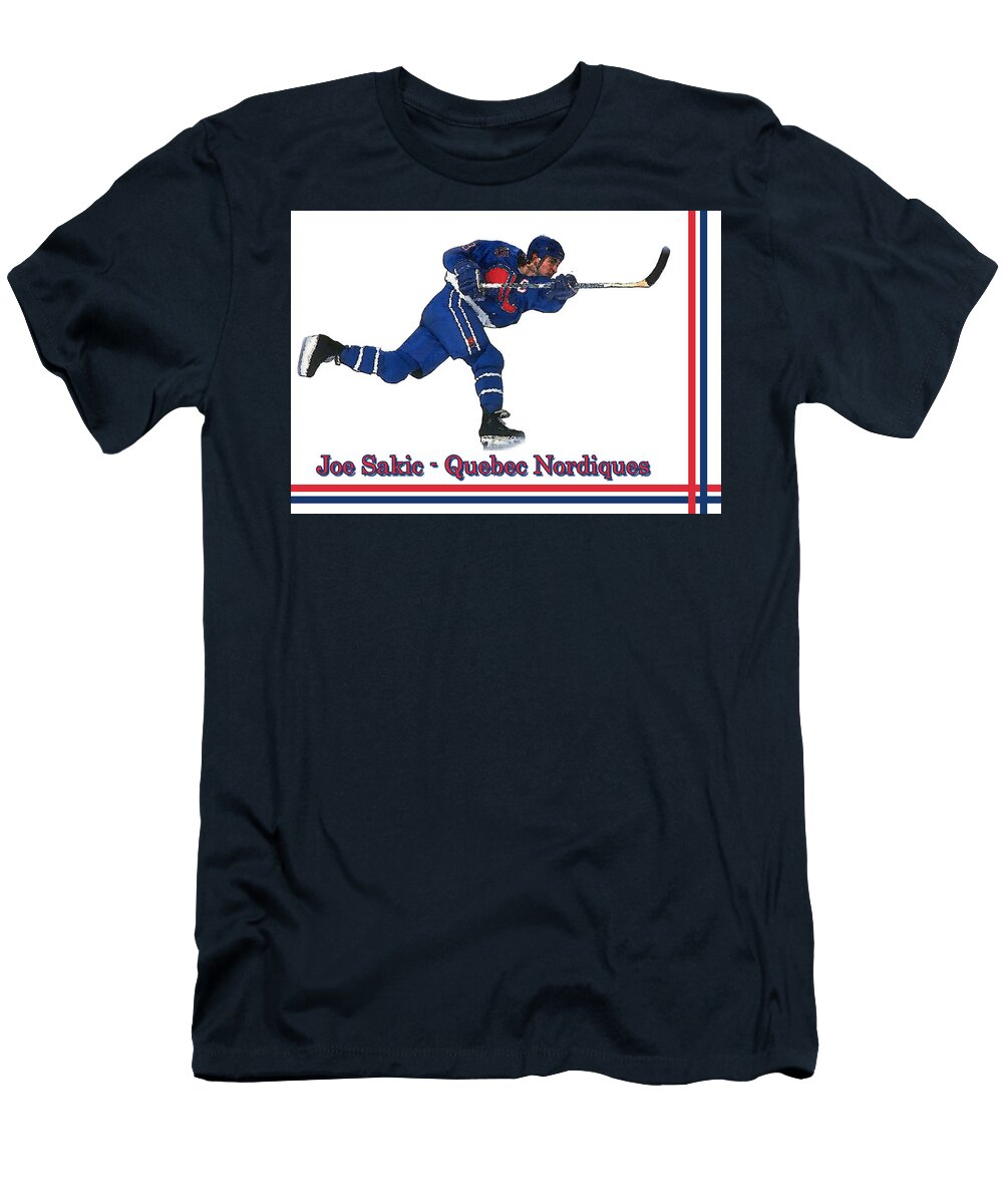 Joe Sakic Quebec Nordiques Ondrej Spalek T-Shirt