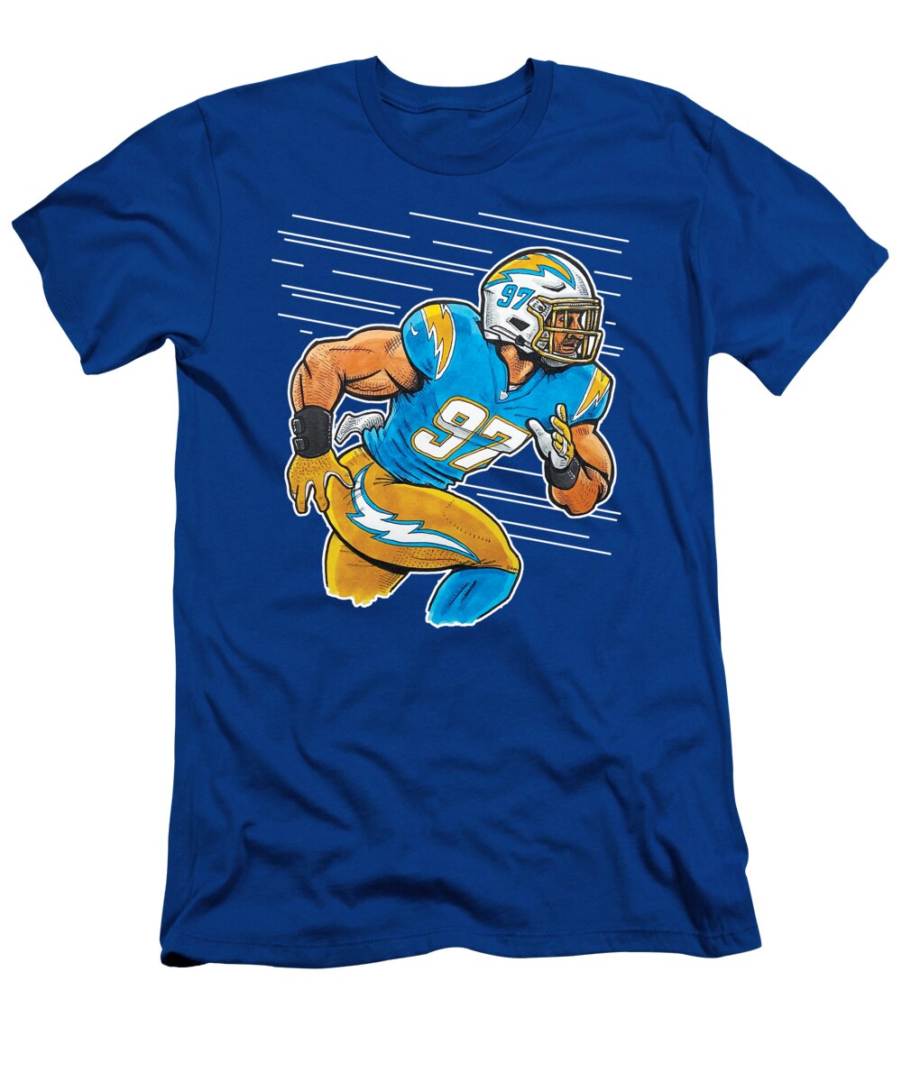 Joey Bosa Powder Blue Richard Miller T-Shirt