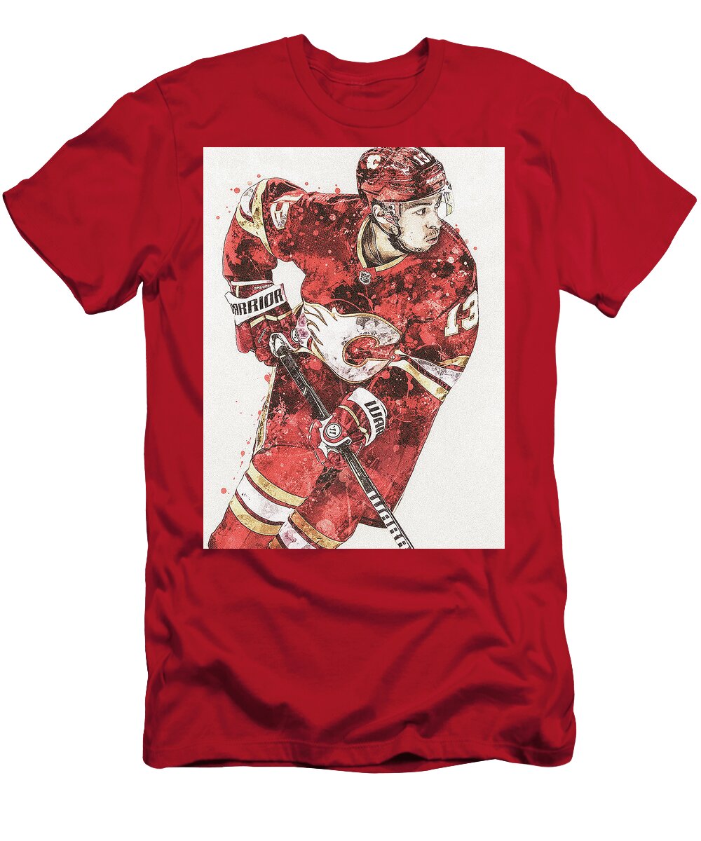 Johnny Gaudreau Calgary Flames Poster Willy Art T-Shirt