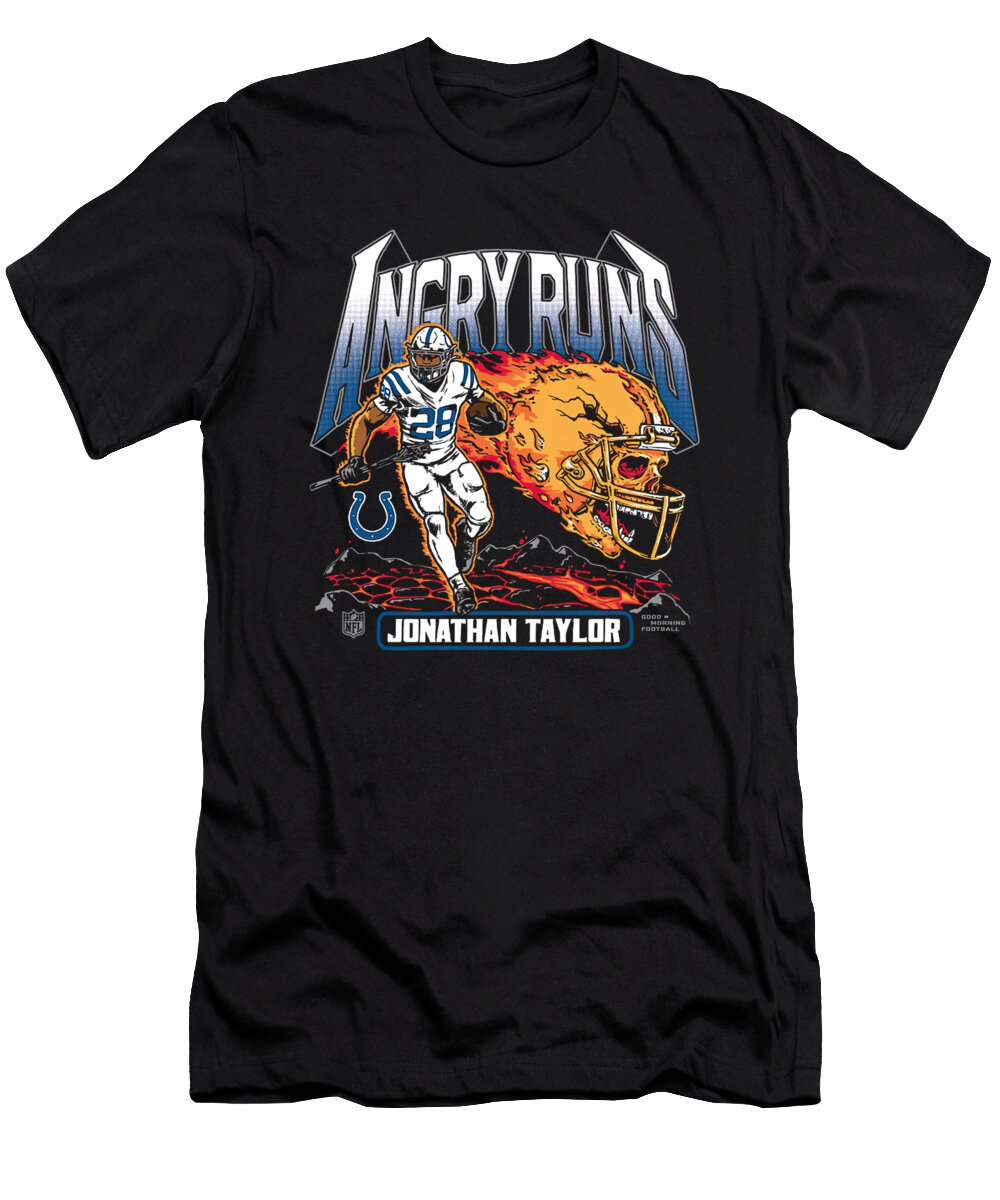Jonathan Taylor Indianapolis Colts Homage Angry Runs Player Graphic Tri Blend Jonathan Taylor Indianapolis Colts Homage Angry Runs Player Graphic T-Shirt
