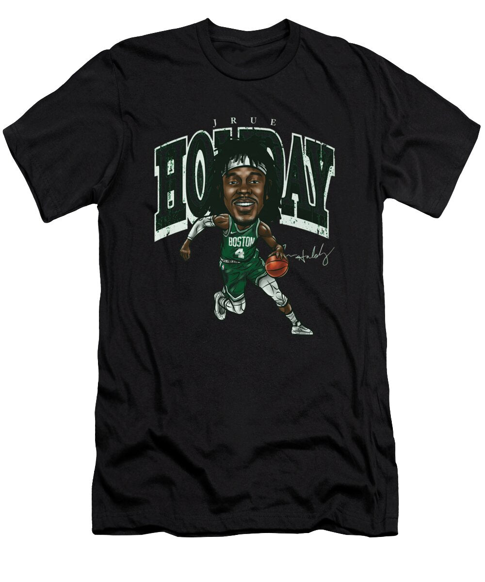 Jrue Holiday Boston Cartoon Ihsan Sirin T-Shirt