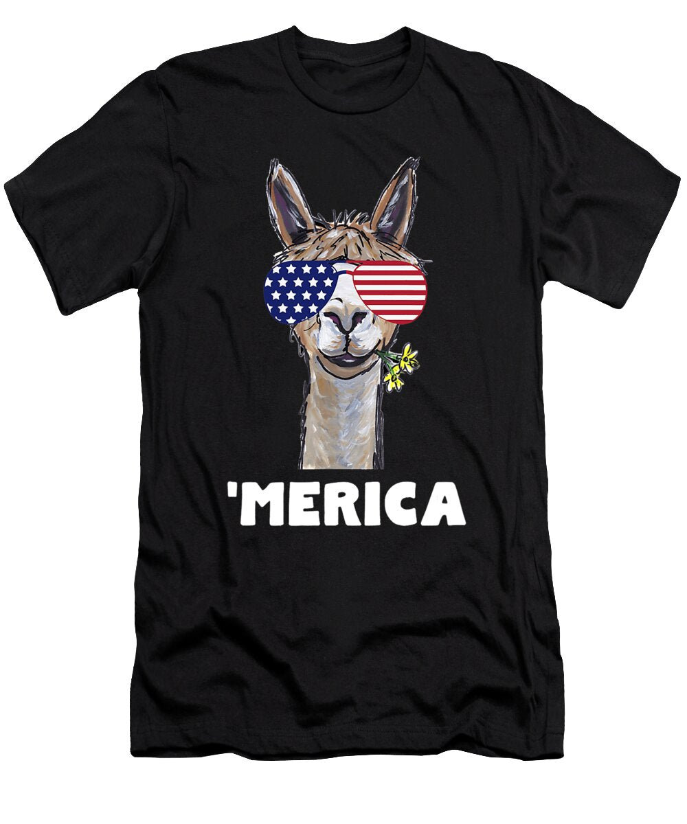 July Th Alpaca Patriotic Alpaca Llama Dhbubble T-Shirt