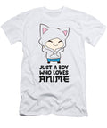 Just a Boy Who Loves Animes Funny Anime Boy Eq Designs T-Shirt