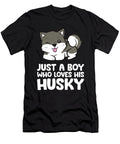 Just a Boy Who Loves His Husky Eq Designs T-Shirt