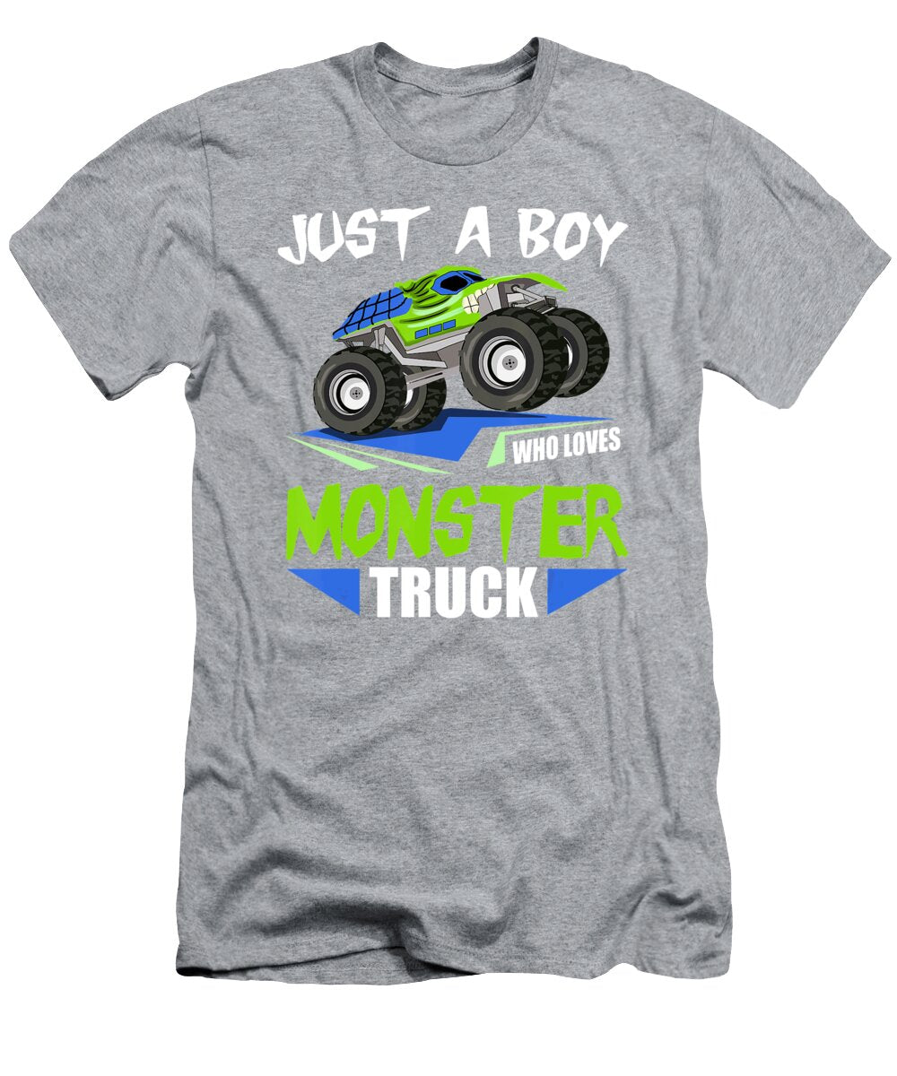 Just a Boy Who Loves Monsters Trucks Anh Nguyen T-Shirt
