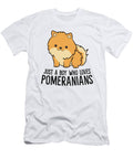 Just a Boy Who Loves Pomeranians Cute Pomeranian Dog Eq Designs T-Shirt