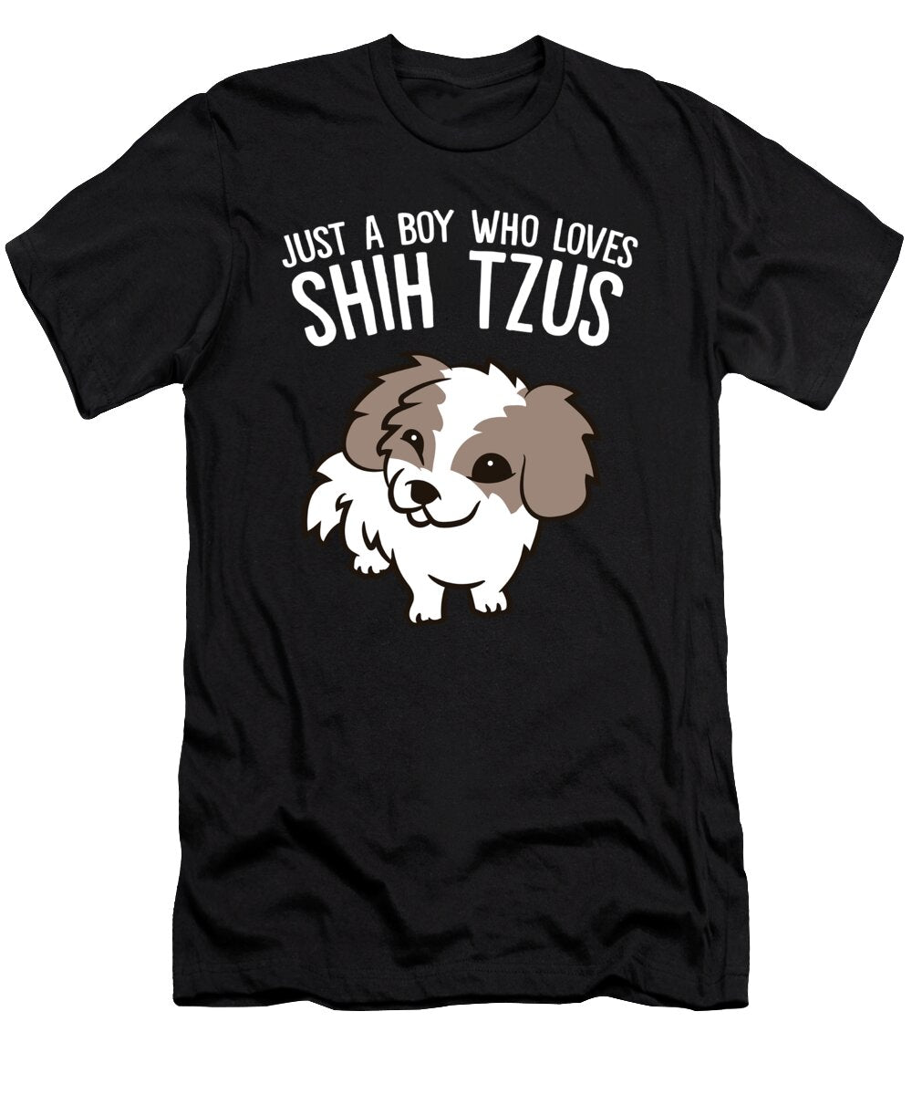 Just a Boy Who Loves Shih Tzus Eq Designs T-Shirt
