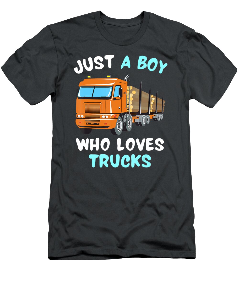 Just a Boy Who Loves Trucks Anh Nguyen T-Shirt