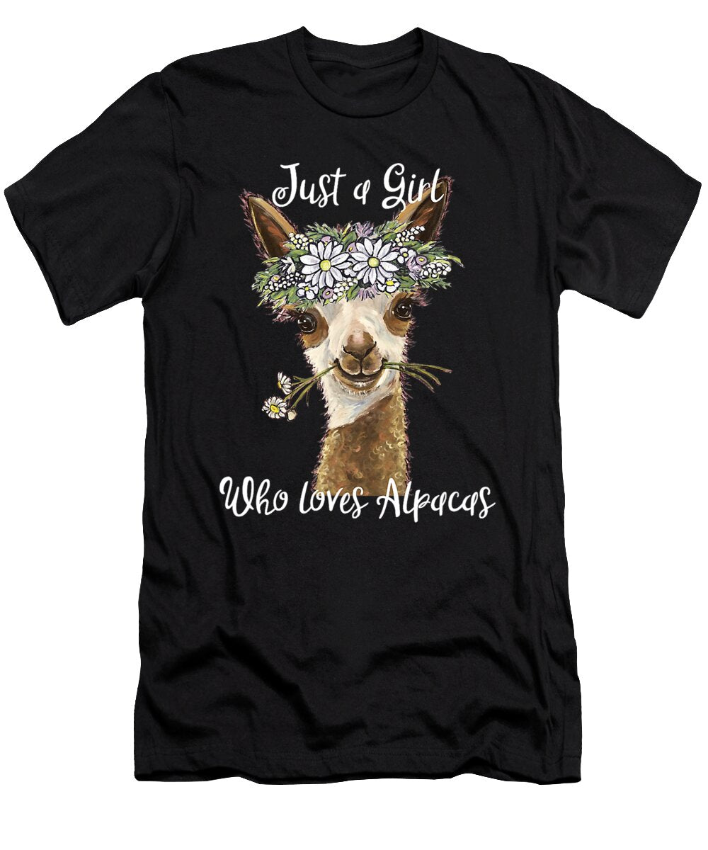 Just a Girl Who Love Alpacas Dhbubble T-Shirt