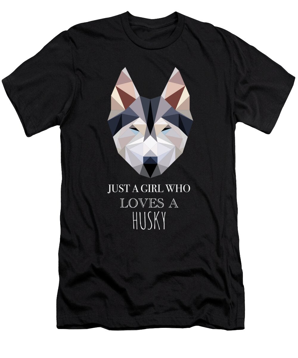 Just a Girl Who Loves a Husky Funny Dog Cynto T-Shirt