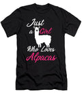Just a Girl Who Loves Alpacas Alpaca Gift Funny Alpaca Jmg Designs T-Shirt