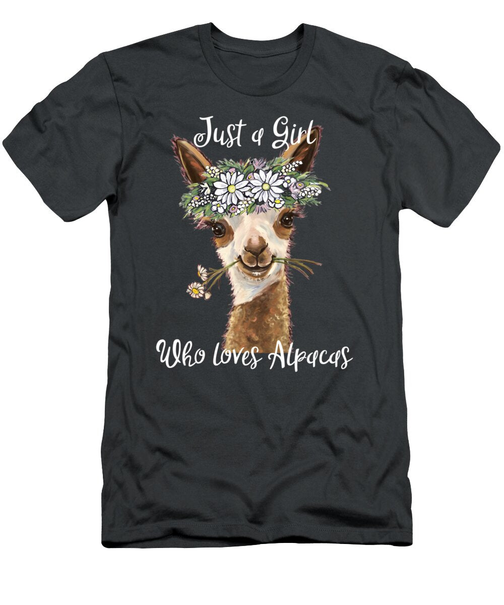 Just a Girl Who Loves Alpacas Just a Girl Who Loves Alpaca Gifts Sibainu T-Shirt