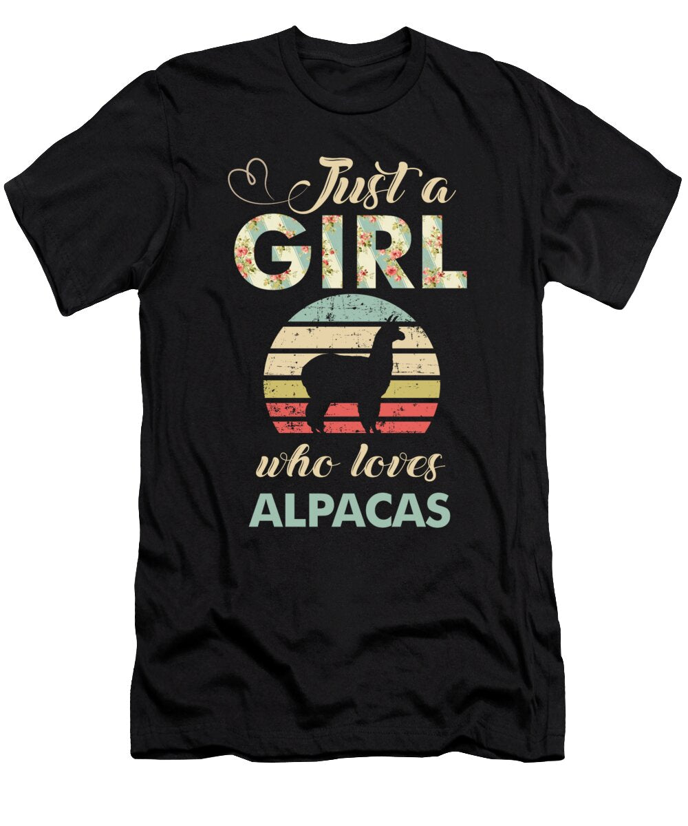 Just a Girl Who Loves Alpacas Wowshirt T-Shirt