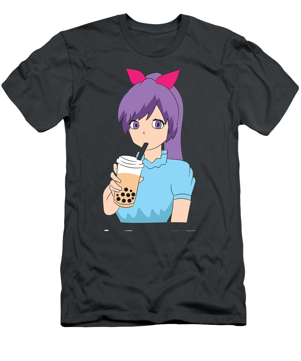 Just a Girl Who Loves Anime and Boba Baueri Sunni T-Shirt