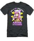 Just a Girl Who Loves Anime and Ramen Bowl Panda Women Kieran Alexa T-Shirt