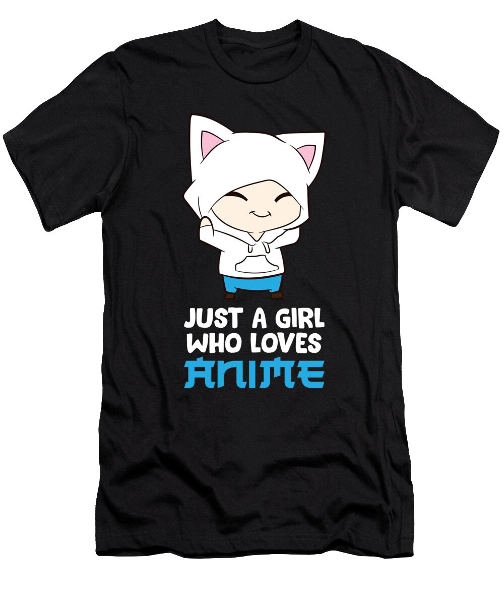 Just a Girl Who Loves Animes Eq Designs T-Shirt