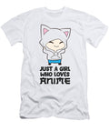 Just a Girl Who Loves Animes Funny Anime Girl Eq Designs T-Shirt