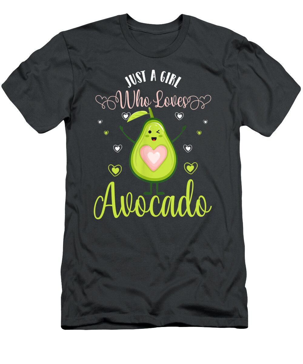 Just a Girl Who Loves Avocado for Women Julie Hurst T-Shirt