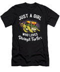 Just a Girl Who Loves Diving Turtles Strong Print Designs T-Shirt