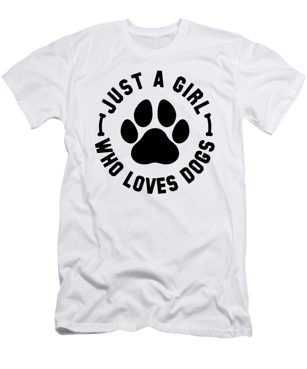 Just a Girl Who Loves Dogs Dog Lover Cool Gift Jensen Cena T-Shirt